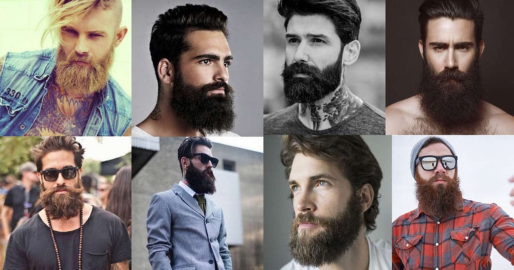 Collage de hombres barbados en Revista YO CANCÚN, Quintana Roo.