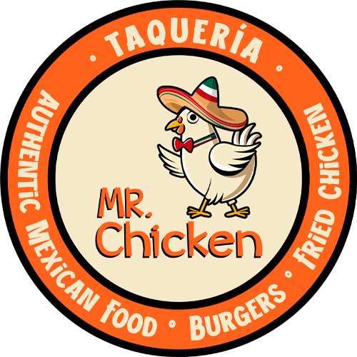 Logotipo Mr.Chicken, restaurante de comida rápida, satisfecho con ZDigital agencia de marketing en Cancún