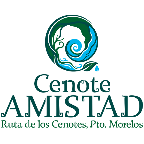 Logotipo Cenote Amistad, Cenote en la Ruta de los Cenotes en Puerto Morelos, cliente satisfecho con ZDigital agencia de marketing en Cancún