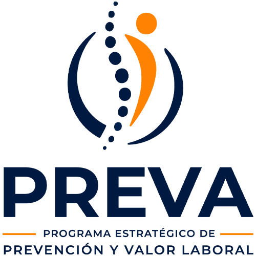 Logotipo PREVA, empresa de prevención de lesiones, cliente satisfecho con ZDigital agencia de marketing en Cancún